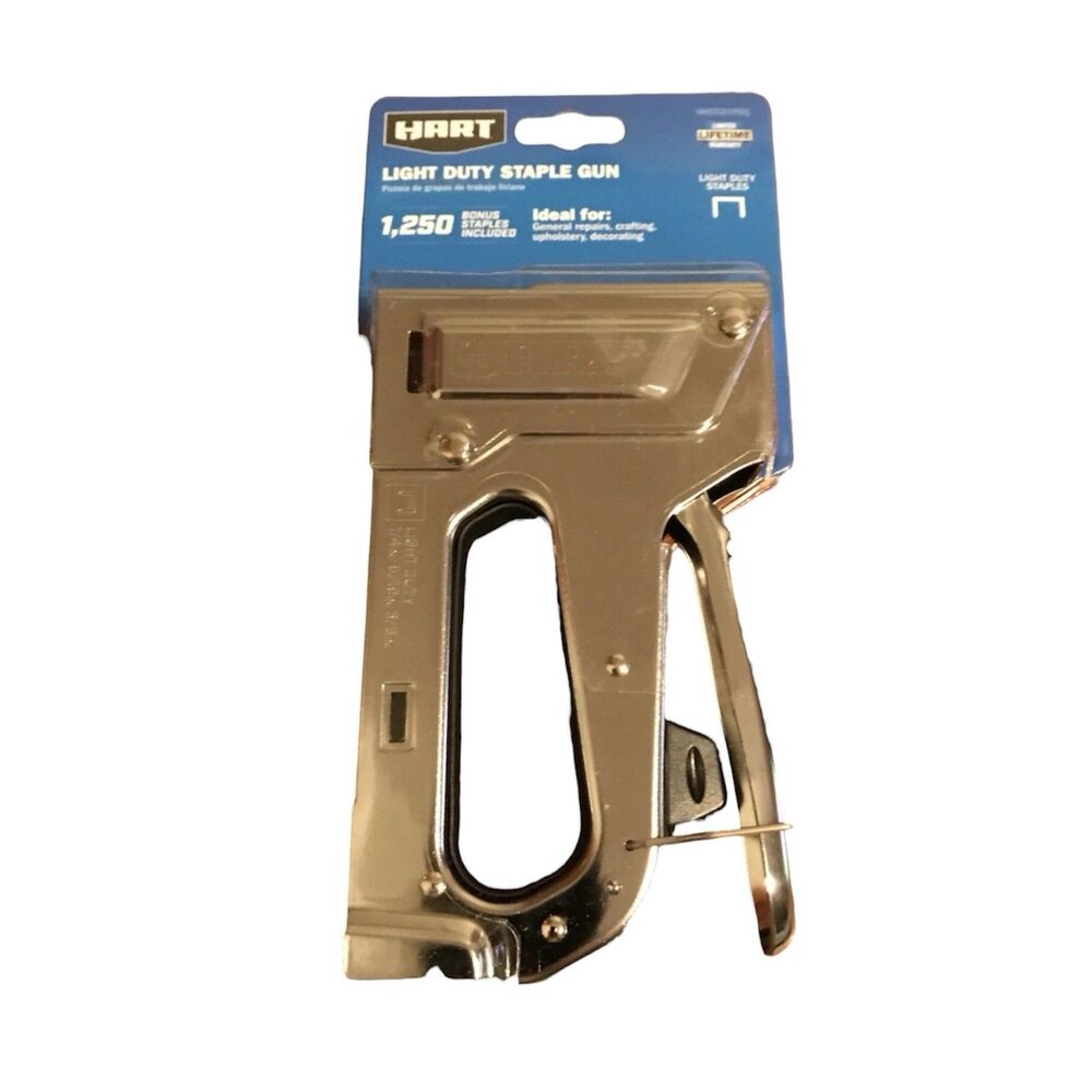Hart Light Duty Staple Gun - 1,250 Bonus Staples Included